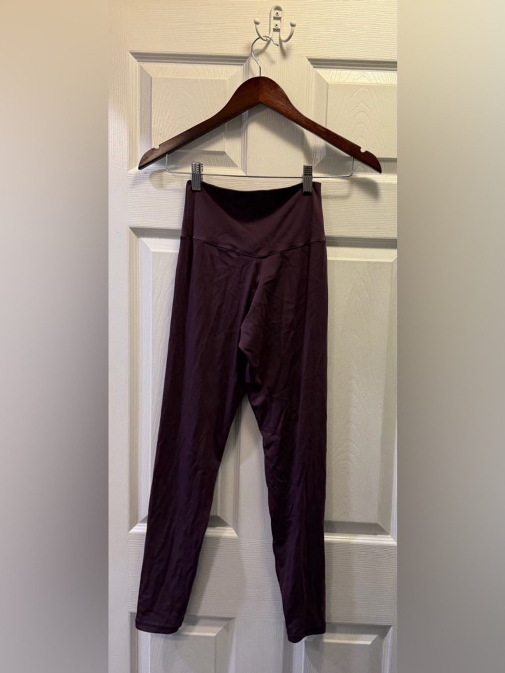 aerie Deep Plum High-Waist Crossover Leggings - Picture 2 of 3